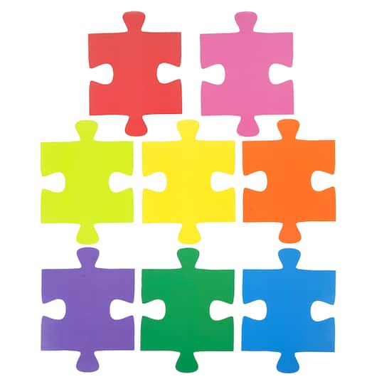 24 Pack: 16 ct. (384) Die Cut Puzzle Accents by B2C&#xAE;